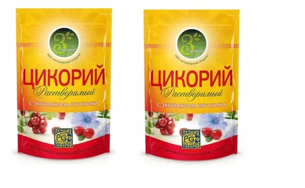 Здравник Цикорий с экстрактом брусники, 85 г - 2 шт.