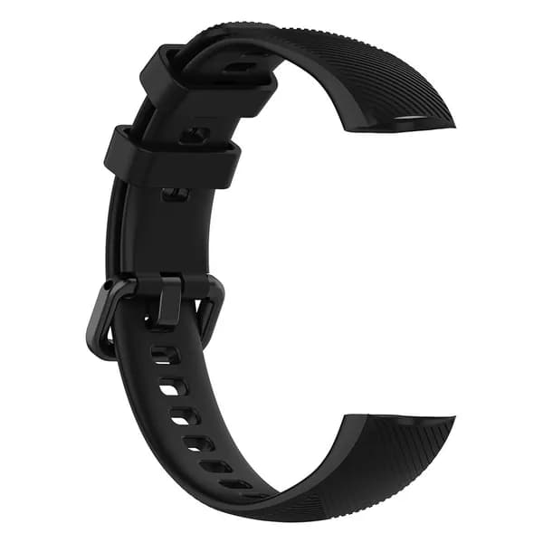 Силиконовый ремешок для фитнес-браслетов Huawei Honor Band 4 и Band 5, чёрный