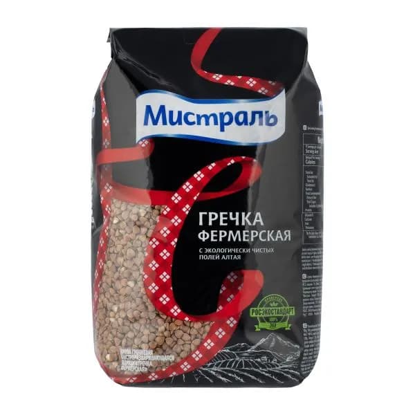 Крупа Мистраль Гречневая Фермерская 900г