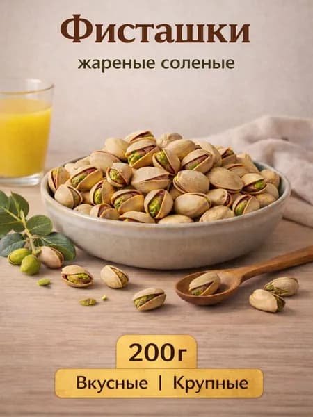 Фисташки жареные солёные 200г. США (Калифорния)