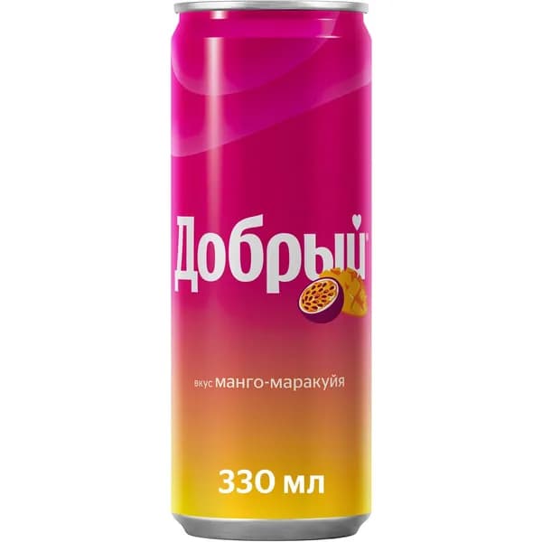 Газированный напиток Добрый Манго-Маракуйя, 0,33 л