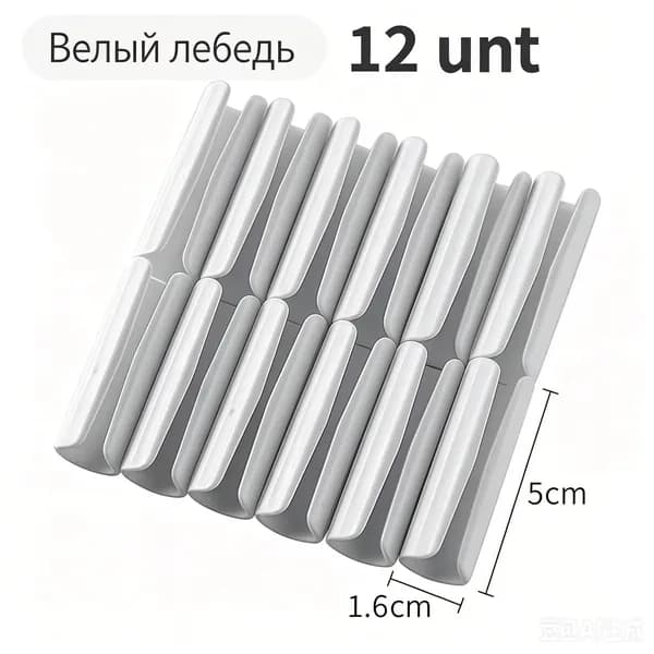 Держатели, фиксаторы, зажимы для простыни, 12 шт., серый, WiseBuys