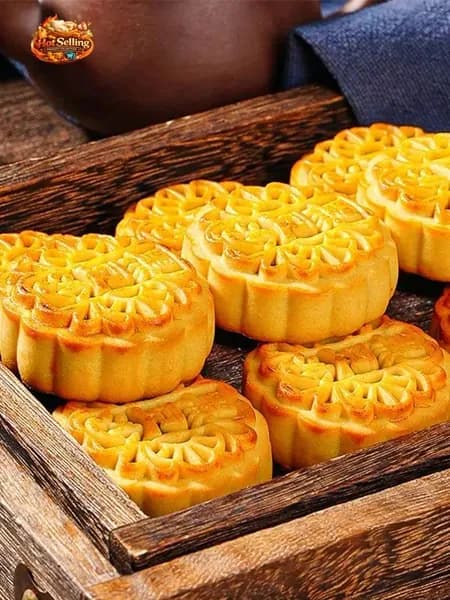 Лунные пироги с пастой из чёрной фасоли 8Штука