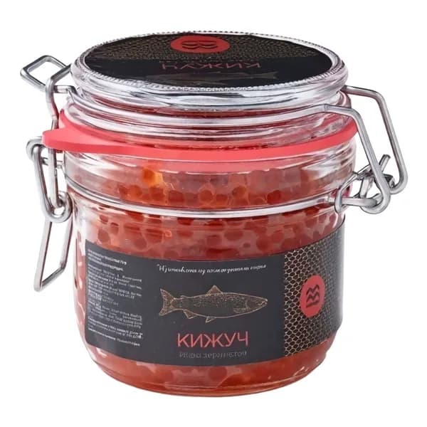 Икра кижуча зернистая красная Мормер Новая паутина соленая 230 г