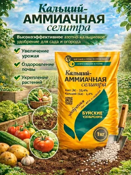 Удобрение Кальций - Аммиачная селитра 1 кг