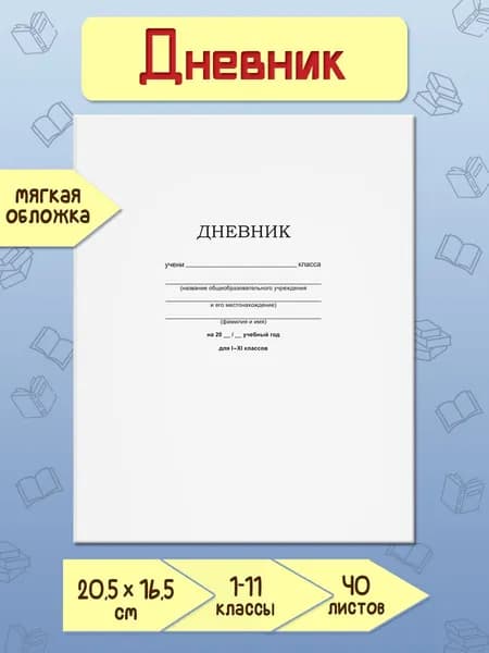 BG Дневник школьный, листов: 40