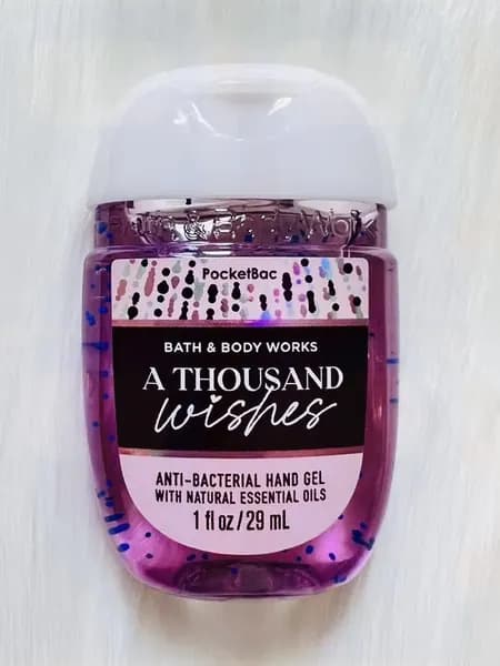 Bath & Body Works Санитайзер для рук антисептик A THOUSAND WISHES,Аромат папайи, пиона, амбры и миндального крема, 29мл