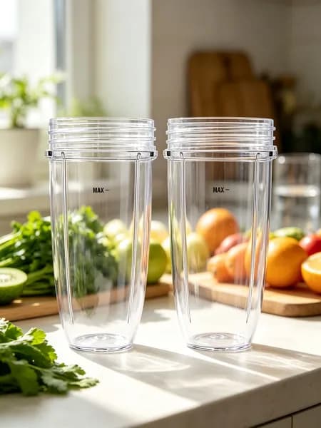 ACDANC Набор из 2-х чаш для блендера 18oz с запасными частями, совместим с NutriBullet 600W и 900W