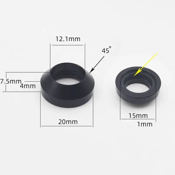 Велосипедная Сквозная Шайба для оси x3/7,5 мм M15x0.2 /5 мм Ступицы, Плоские /Конические Шайбы для оси