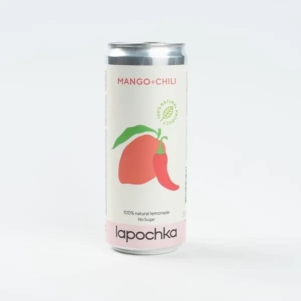 Газированный напиток Lapochka манго-чили 330 мл