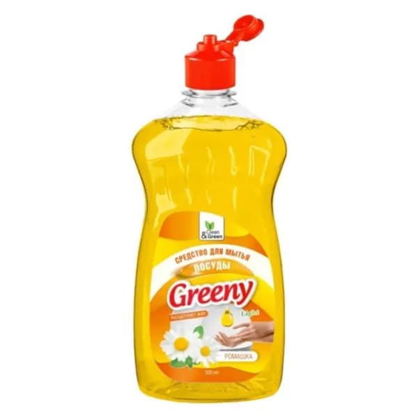 Clean&Green Средство для мытья посуды Greeny Light Ромашка , 500 мл.