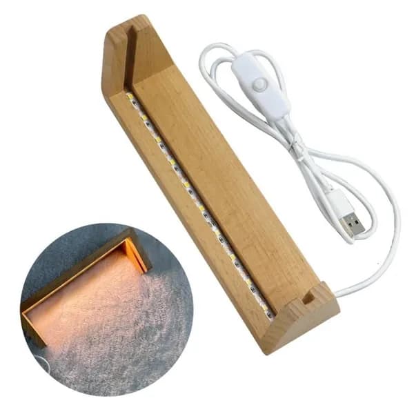 Подставка LED с USB-кабелем, U-образная, - 5 дюймов - Теплый свет