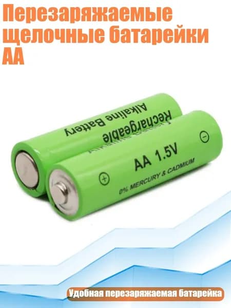 Перезаряжаемые щелочные батарейки АА