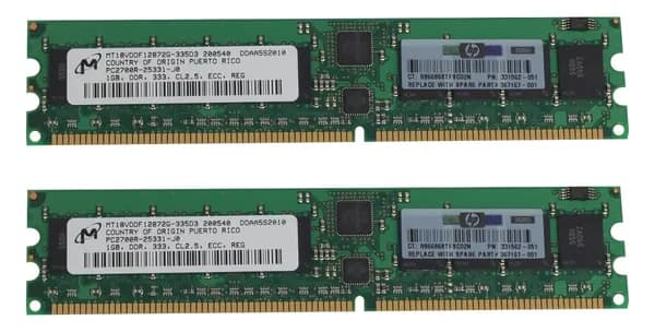 HP Оперативная память DDR, 333 МГц, 2 x (371048-B21)
