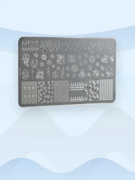 Портативный трафарет для нейл-арта 14,5x9,5 см из пищевой нержавеющей стали