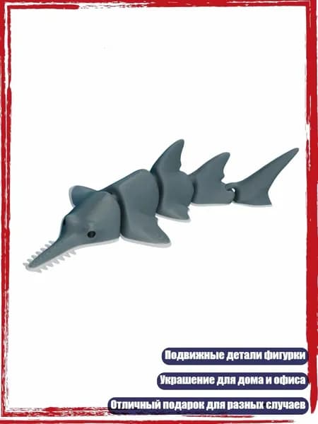 3D-фигурка акулы и касатки с подвижными деталями, морские животные, декор для дома и офиса, - 4