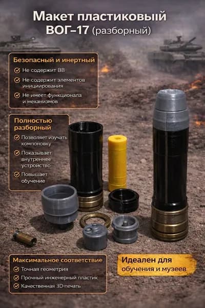 Макет выстрела ВОГ-17 (разборный)