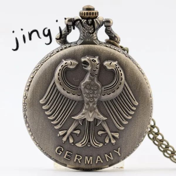Карманные часы с орлом Replica Antique Flip (винтажные, в стиле ретро, подарок из Германии)