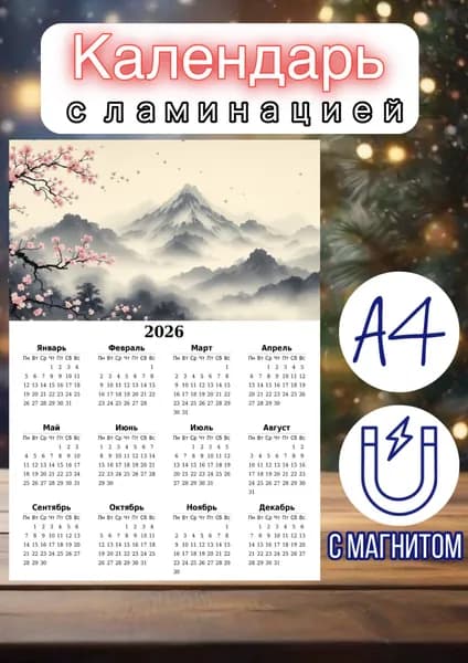 Календарь 2026 г., Настенный
