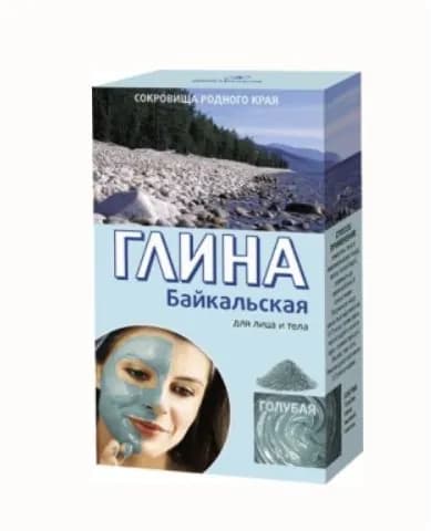 Фитокосметик Глина голубая Байкальская, 100г