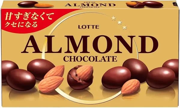 Миндаль в шоколаде Lotte Almond Chocolate, Япония, 46г