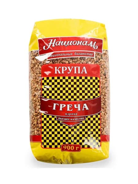 Националь Крупа гречневая ядрица, 900 гр