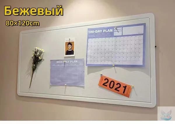 Доска для заметок на стену из ЭКО-войлока, мудборд на стену, органайзер из войлока, НЕ пробковая доска для фото