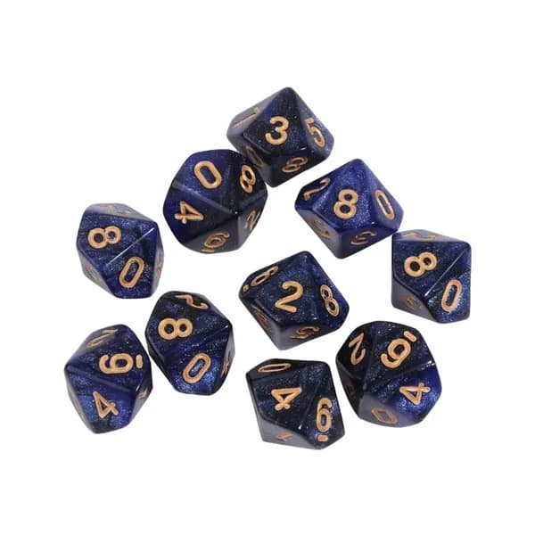 10-гранные кубики D10