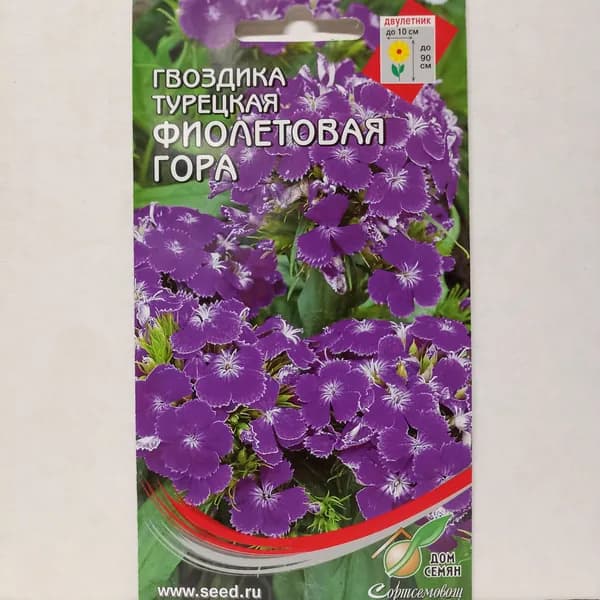 Гвоздика Турецкая Фиолетовая Гора, 75 семян