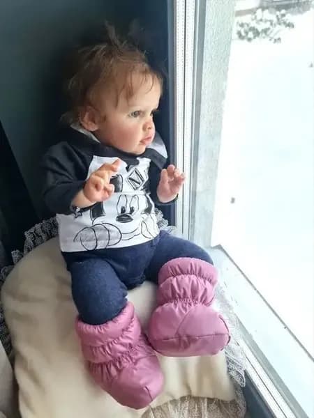 Пинетки для новорожденных зимние