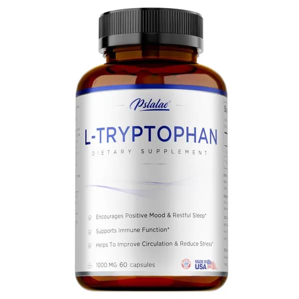 Таблетки L-триптофана Pslalae - содержат 1000 мг L-триптофана - улучшают настроение, снимают стресс