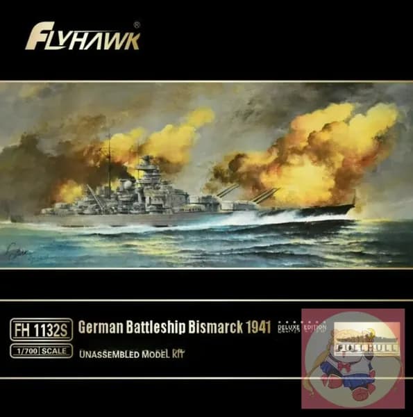 Модель корабля для сборки 1/700, линкор Бисмарк 1941 года, роскошная версия
