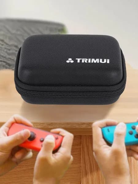 Чехол-сумка и защитное стекло для TRIMUI BRICK, EVA-материал, бархатная подкладка, 9H закалённое стекло