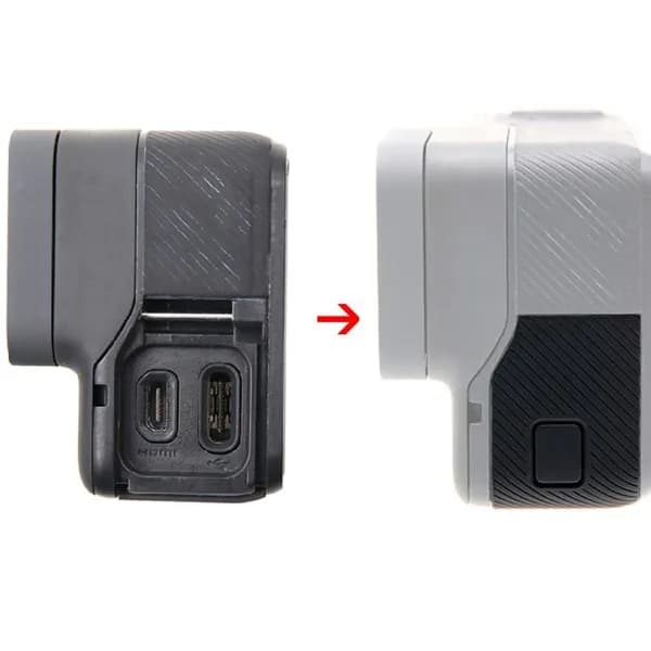 (1 шт.) Черная боковая крышка GoPro HERO 5/6/7 ADSH