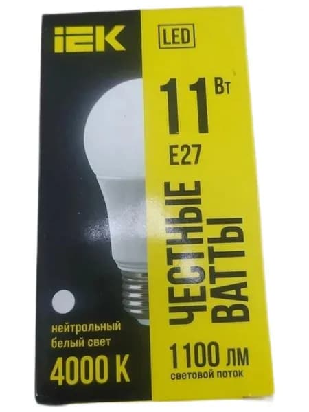 IEK Лампочка, 11 Вт, 1 шт.