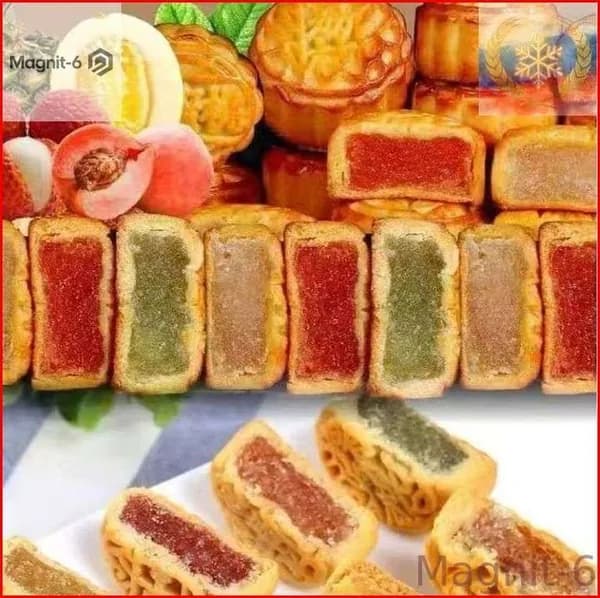 Фруктовые лунные пряники, 10штук