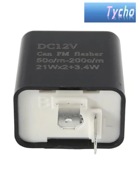 Регулируемое 2-контактное реле поворотников 12V для мотоцикла, водонепроницаемое, частота 50-200 вспышек/мин, простая замена