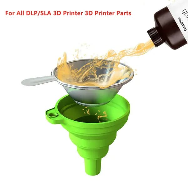 фильтра + 2 воронки для 3D-принтера ANYCUBIC Photon DLP SLA, 3D-модели для печати (серебристый и зеленый)
