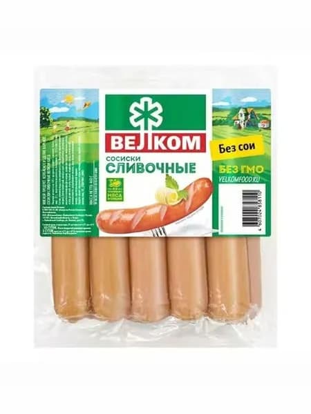 Сосиски Велком Сливочные 460 г