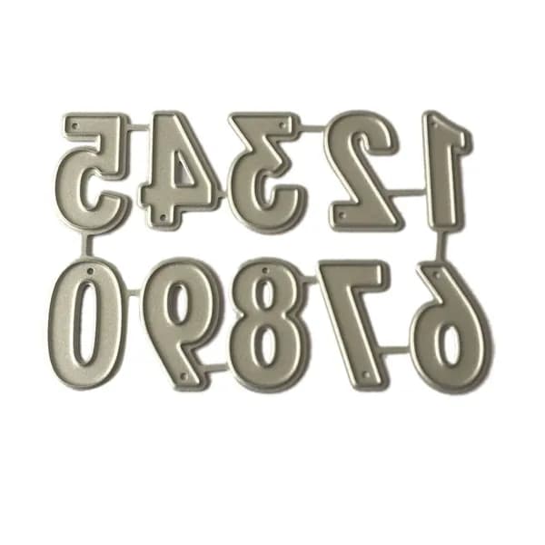 Штамп для тиснения своими руками QB-032 Квадратные цифры