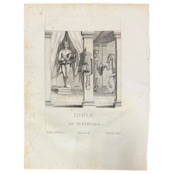 Гравюра Кумир Световида 1847 год.