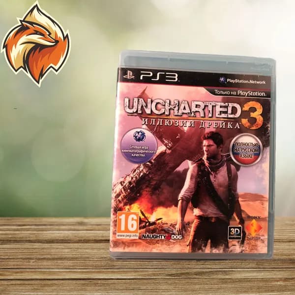 Игра Uncharted 3: Иллюзии Дрейка PS3 рус (PlayStation 3, Русская версия)