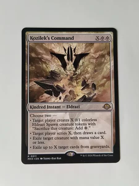 Портативные карты MTG Настройка и прокси Высокое качество без фольги Командование Козилека