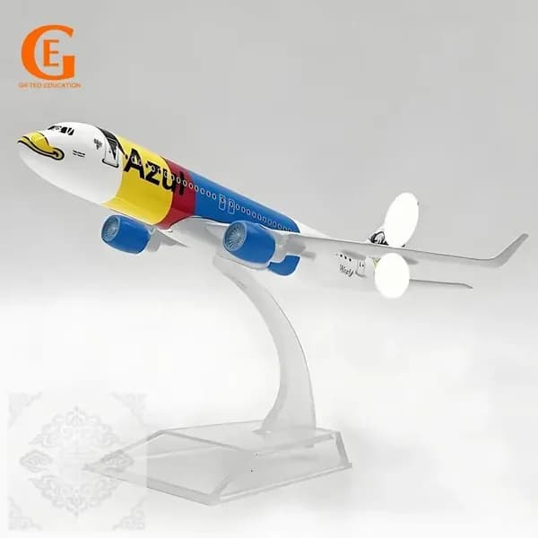Металлическая Модель Самолета Azul Airlines Бразилия Аэробус 320, Масштаб 1:400, Синий