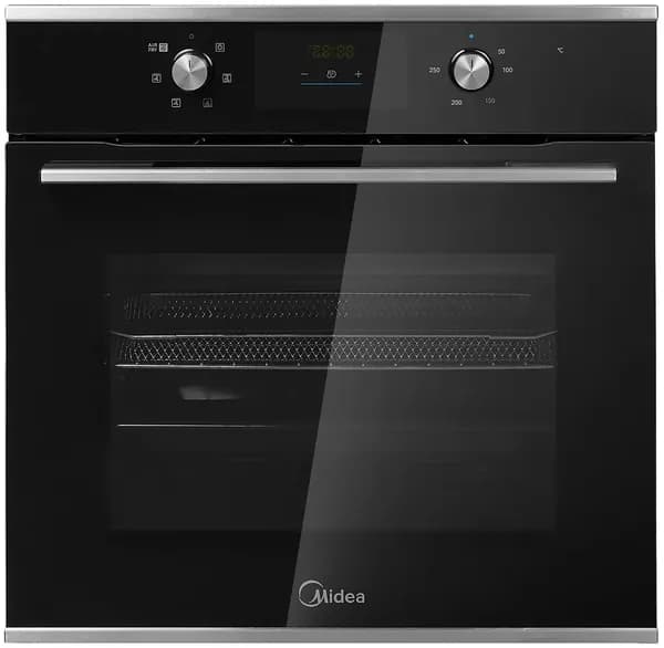 Электрический духовой шкаф Midea MO47003GB 59 см, 65 л, гриль и конвекция, черный. Товар уцененный
