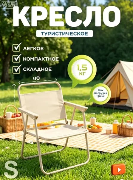 Складной стул, 1 шт.