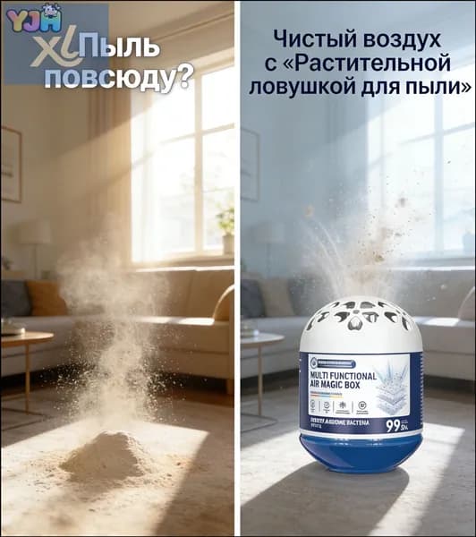 Усиленный поглотитель запахов и пыли 150г для табачного дыма, домашней пыли и чистоты воздуха. Автоматическая работа.