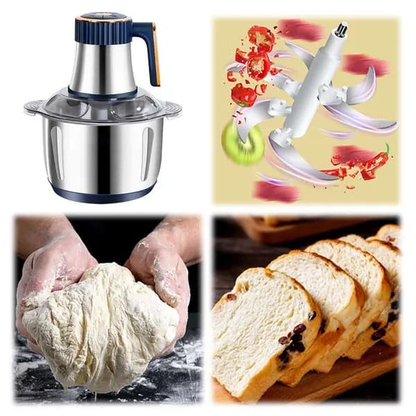 Электрическая мясорубка из нержавейки, 5 л, 5 скоростей