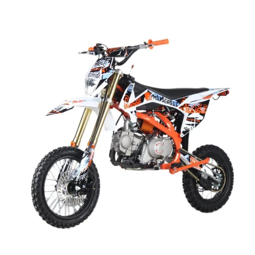 Питбайк RIZEE 125 14/12 DB11-AE CLASSIC+ black/orange (125см3,электрост.,фара,приб.панель)