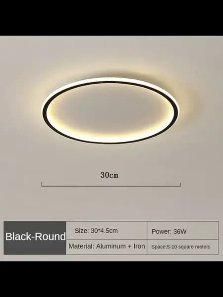 Потолочный светильник Black 30cm, Tricolor (no RC)